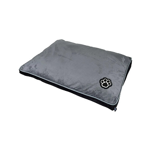 Toilinux Coussin rectangle Max - Gris et noir - Long 80 cm