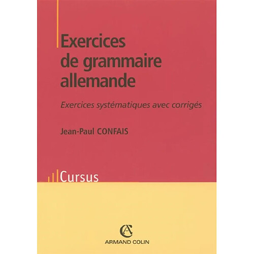 Exercices de grammaire allemande : exercices systématiques avec corrigés · Occasion