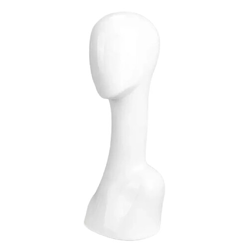 Femme Abstraite Mannequin Mannequin Tête Pour Marchandises Boucles D'oreilles écharpes Blanc