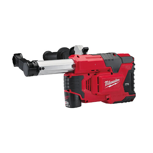 Extracteur de poussières MILWAUKEE 12V 2,0Ah filtre HEPA livré avec 1 batterie et chargeur en coffret HDBOX M12 DE-201X - 4933443003