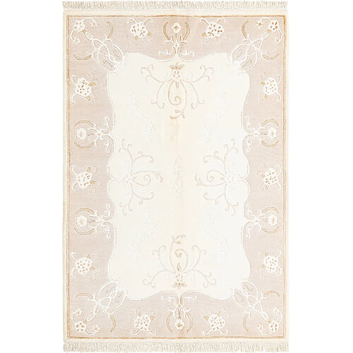 Vidal Tapis de laine 183x124 beige Darya