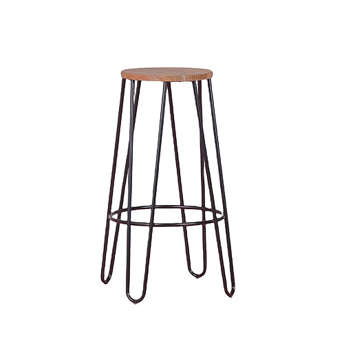 Nest Dream Tabouret industriel en bois de frêne (75cm) - Lisbonne