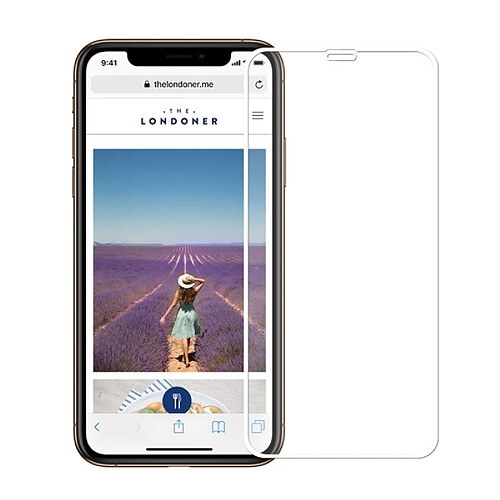 Wewoo Film de verre trempé plein écran anti-déflagrant anti-déflagrant dureté de surface 2,5H 9H pour iPhone XS Max (Blanc)