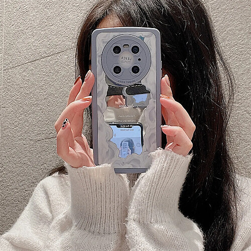 GUPBOO Étui pour iPhone13 Illustration littéraire Huawei étui pour téléphone portable étui de protection miroir de style japonais et coréen femme