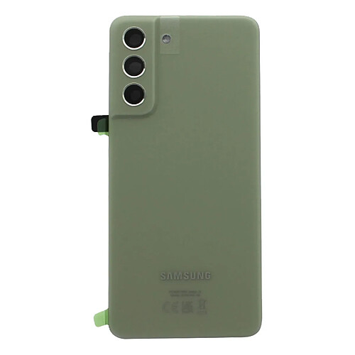 Cache Batterie Samsung Galaxy S21 FE Originale Samsung olive avec lentille