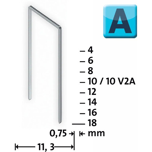 Agrafes 2000 unités Typ 53/6 Novus