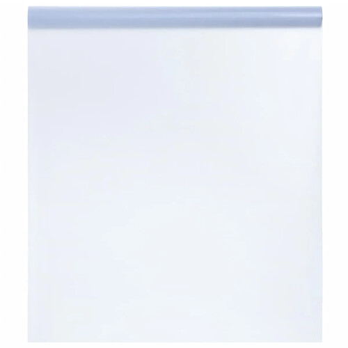 vidaXL Film de fenêtre statique dépoli gris transparent 45x2000 cm PVC