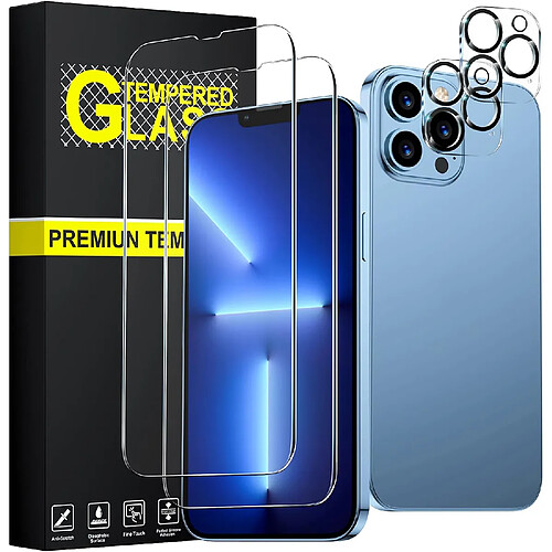 Verres Trempes et Protections Camera Arriere X2 Pour iPhone 13 Pro Little Boutik®