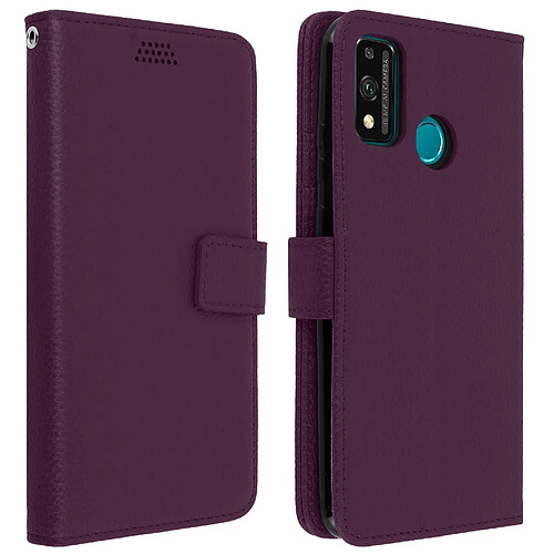 Avizar Housse Honor 9X Lite Étui Folio Porte-carte Fonction Support Vidéo violet