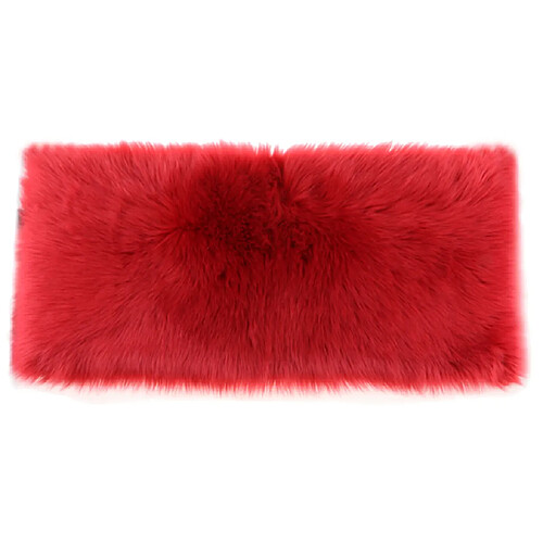 tapis en peau de mouton artificielle moelleux tapis de sol à la maison siège moelleux coussin vin rouge