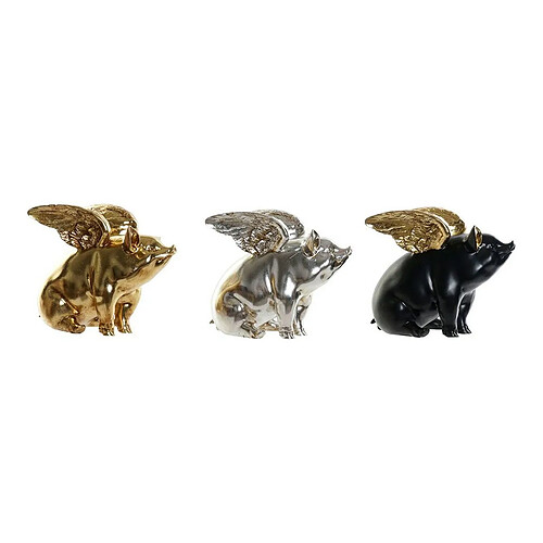 Figurine Décorative DKD Home Decor Résine Cochon (26 x 17 x 22.5 cm) (3 pcs)