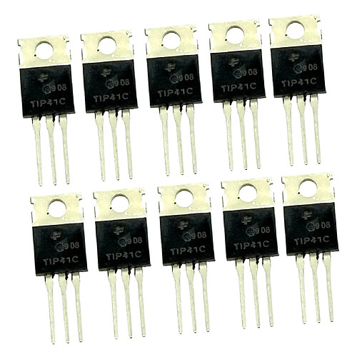 10 Pcs TIP41C Amplificateur De Puissance à Transistor 100V 6A NPN Triode