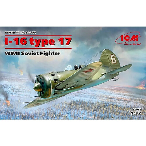 Icm Maquette Avion I-16 Type 17 Wwii Soviet Fighter