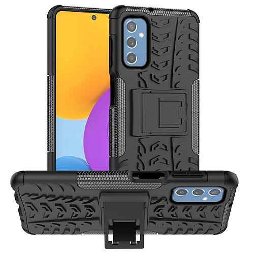 Coque en TPU antichoc, fermeture magnétique avec béquille noir pour votre Samsung Galaxy M52 5G