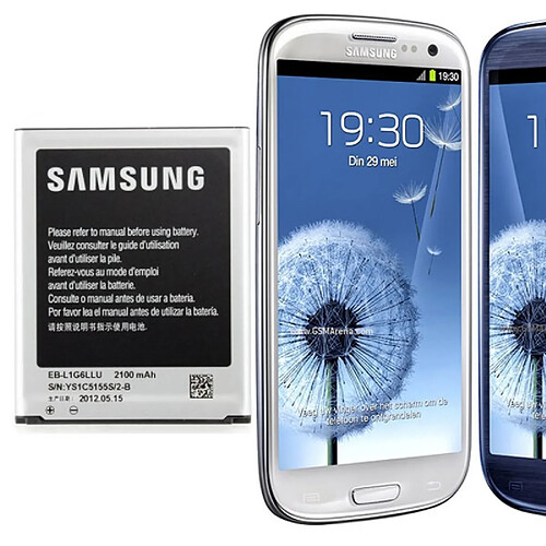 SAMSUNG Batterie d'origine i9300 Galaxy S3 EB-L1G6LLUC