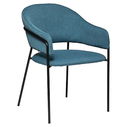 Atmosphera, Createur D'Interieur Fauteuil Dîner Siron Bleu canard - ATMOSPHERA