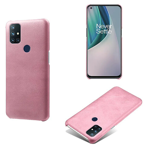 Coque en TPU + PU rose pour OnePlus Nord N10 5G