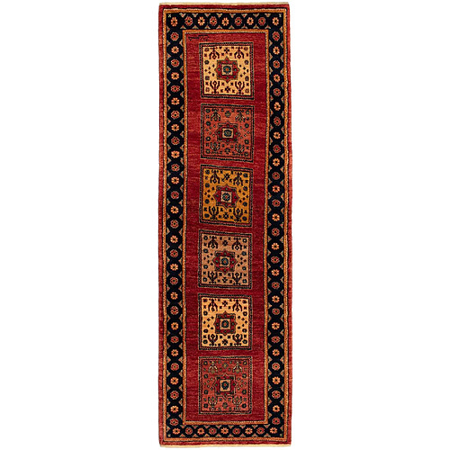 Vidal Tapis de couloir en laine 205x62 rouge Kashkuli