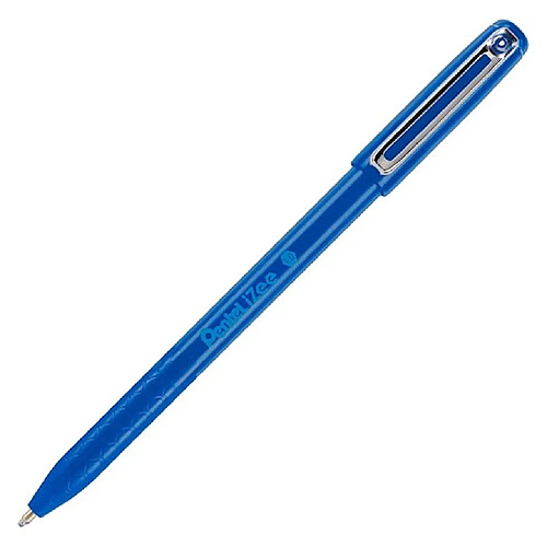 Stylo bille Pentel IZEE à capuchon pointe 1 mm - écriture large - bleu