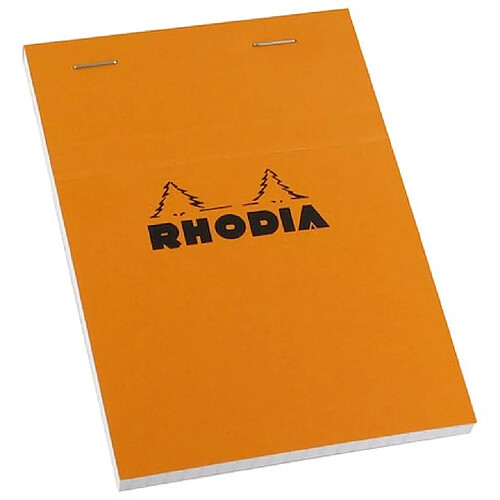 Bloc bureau Rhodia N°13 format A6 petits carreaux 80 feuilles - Lot de 5