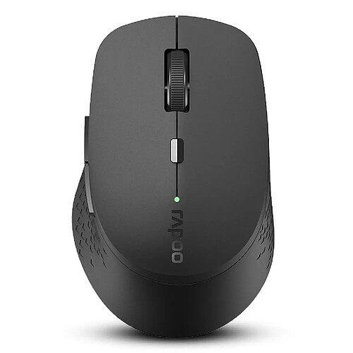 Universal Souris rechargeable QI sans fil 1600dpi Multimode Bluetooth 3.0/4.0 Souris optique sans fil pour ordinateurs portables(Le noir)