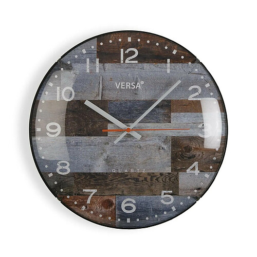 Horloge Murale Versa Bleu Plastique (4,5 x 31 x 31 cm)