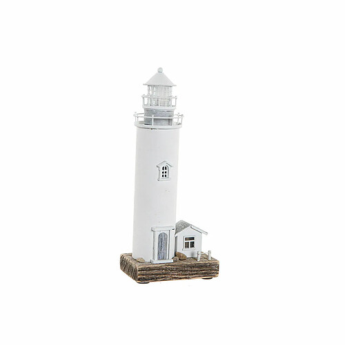 Figurine Décorative DKD Home Decor Blanc Phare Maison 30 x 13 x 8 cm