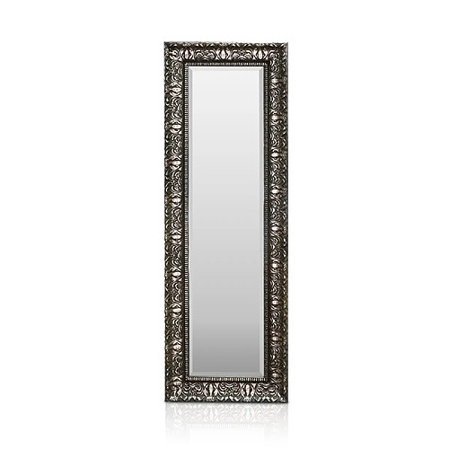 Miroir - Casa Chic Chelsea Blumfeldt - cadre bois rectangulaire 130 x 45 cm vintage - Argent