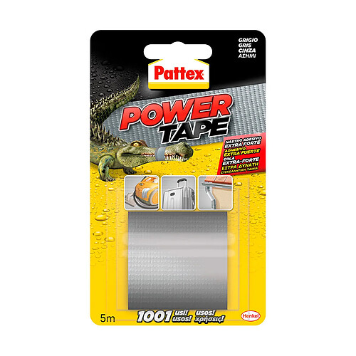 Ruban adhésif Pattex power tape Gris (5 m x 50 cm)