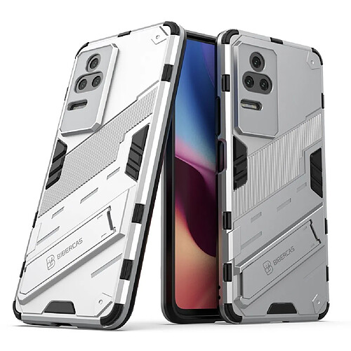 Coque en TPU antichoc avec béquille argent pour votre Xiaomi Redmi K50 Pro