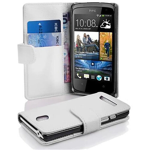 Cadorabo Coque HTC Desire 500 Etui en Blanc