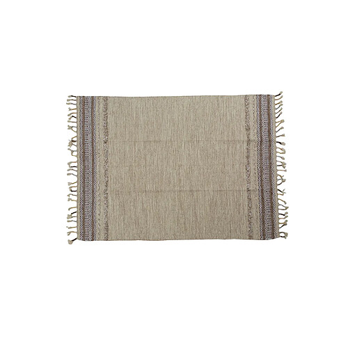 Alter Tapis boston moderne, style kilim, 100% coton, beige, 230x160cm