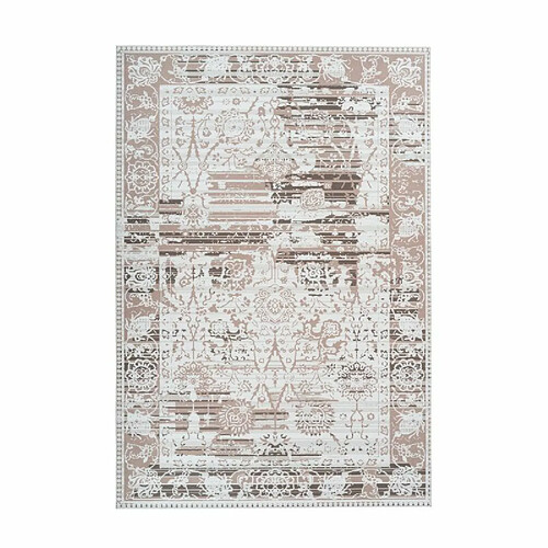 Paris Prix Tapis Vintage à Poils Courts Galaxy VI Beige 80 x 150 cm