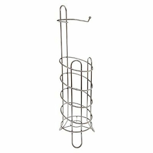 Dérouleur de Papier Toilette Spirale 63cm Argent