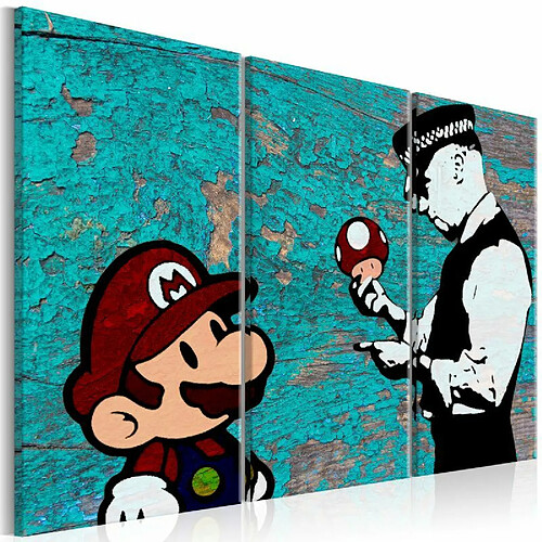 Paris Prix Tableau Imprimé Banksy - Cracked Paint 60 x 90 cm