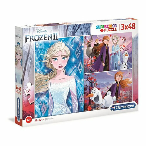 Ludendo Puzzles SuperColor 3x48 pièces - La Reine des Neiges 2