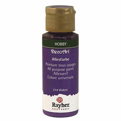 Rayher Peinture acrylique tous usages mat 59 ml - Violet