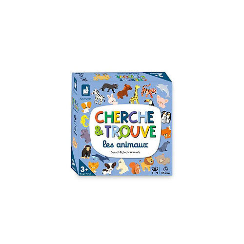 Jeu classique Janod Mon premier cherche et trouve Les animaux