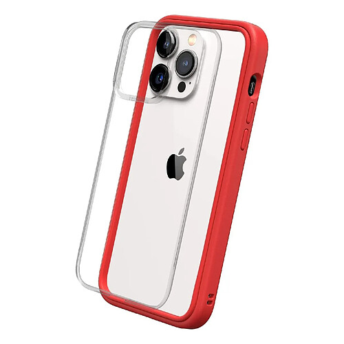 RhinoShield Coque Compatible avec [iPhone 15] Mod NX - Protection Fine Personnalisable avec Technologie d'absorption des Chocs [sans BPA] - Rouge