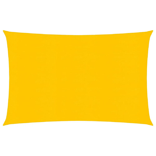 vidaXL Voile d'ombrage 160 g/m² Jaune 2,5x4 m PEHD