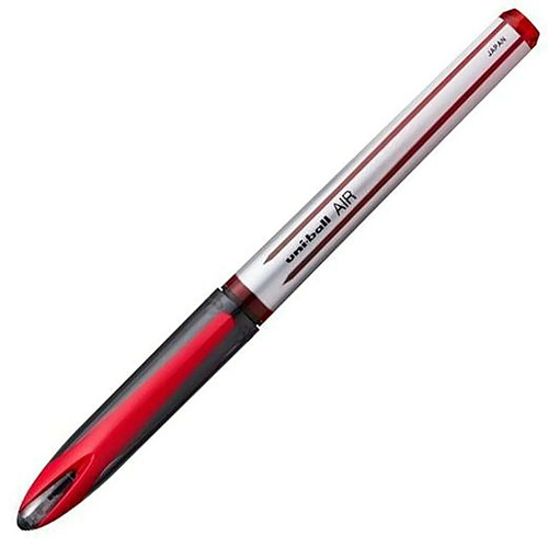 Uni Ball Biros à encre liquide Uni-Ball Air Micro UBA-188-M Rouge 12 Unités