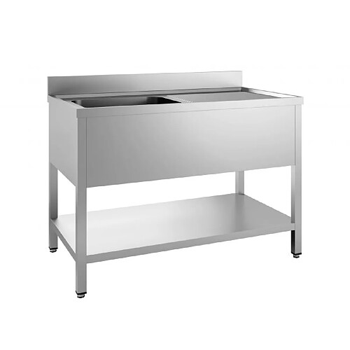 Plonge Inox Avec Etagère Démontable - Profondeur 600 - Combisteel