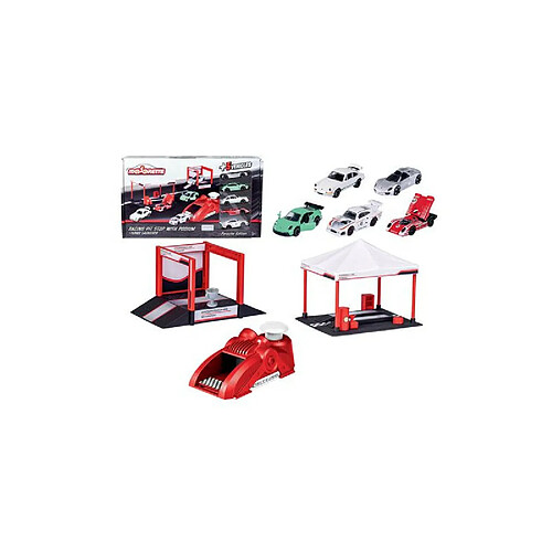 Pack 5 Véhicules Majorette Porsche Racing Tent