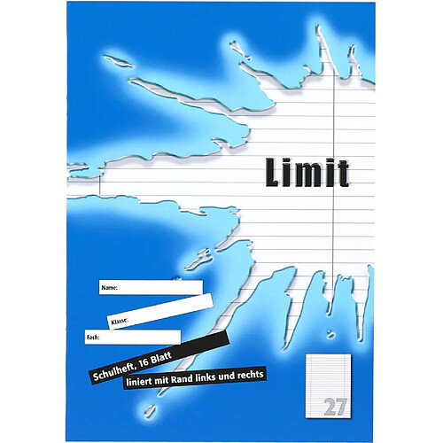 LANDRÉ cahier 'LIMIT' A4, linéature 27 / 9 mm ligné ()