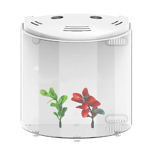 Universal Réservoir à poissons 5L Filtre USB Simulation Aquarium Portable Mini Aquarium Home Decoration 180 Open Living Room Desk | Aquarium Tank