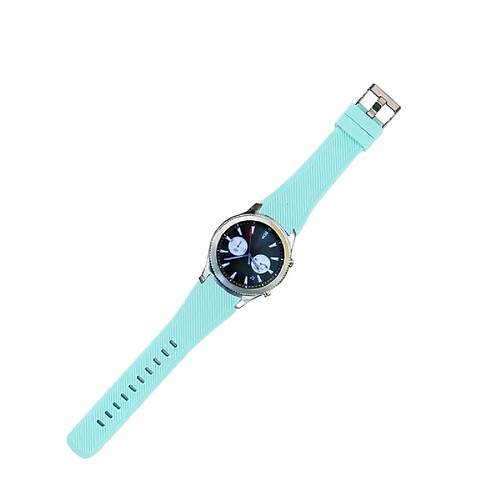 Wewoo Bracelet vert pour le en silicone de montre intelligente de Samsung Gear S3 Classic, longueur: environ 22.4cm clair