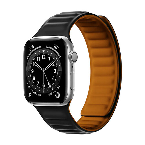 Bracelet Magnétique En Silicone Lisse Phonecare Compatible avec Apple Watch Ultra 2 (2024) - Noir