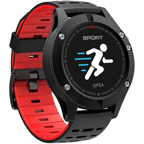 Chrono Montre de sport, Fitness Tracker , Smartwatch Moniteur de fréquence cardiaque et de sommeil avec écran couleur, podomètre étanche et compteur de calories pour Android iOS(Rouge)