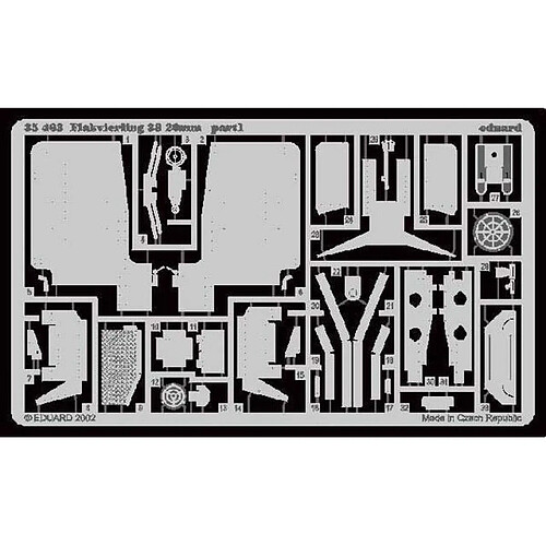 Flakvierling 38 20mm für Tamiya Bausatz- 1:35e - Eduard Accessories