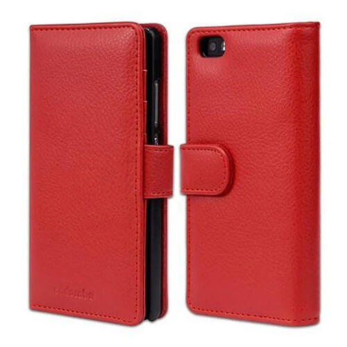 Cadorabo Coque Huawei P8 LITE 2015 Etui en Rouge